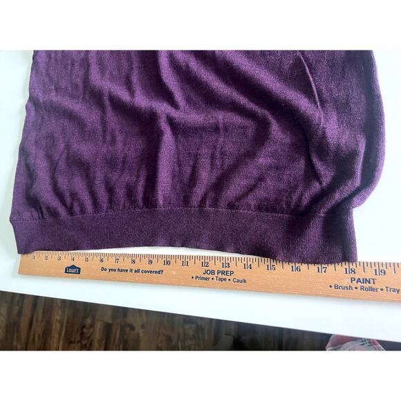 Duluth Trading mens size 2XL sweter plum color 100% merino wool long sleeves - Picture 4 of 8